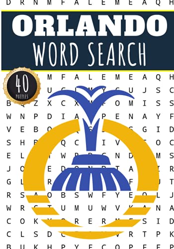 Orlando Word Search: 40 Fun Puzzles With Words Scramble for Adults, Kids and Seniors | More Than 300 Americans Words On Orlando and Usa Cities, Famous ... History and Heritage, American Vocabulary