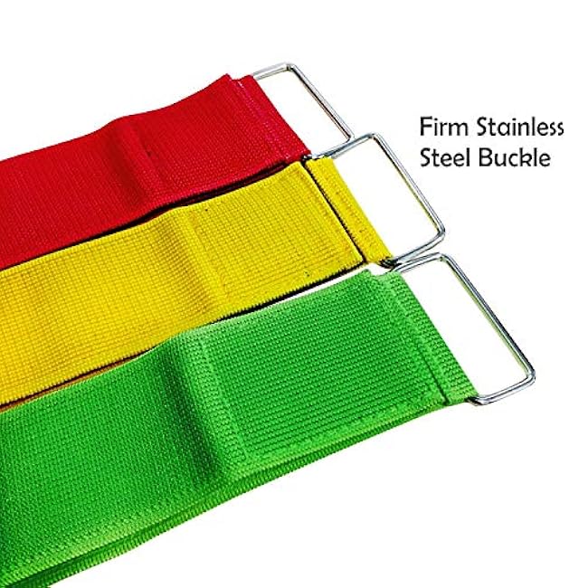 10 PCS 3 Legged Race Bands Three Legged Race Durable Firm Elastic Tie Rope Colorful 3 Leg Race Band for Kids Adult Outdoor Fun