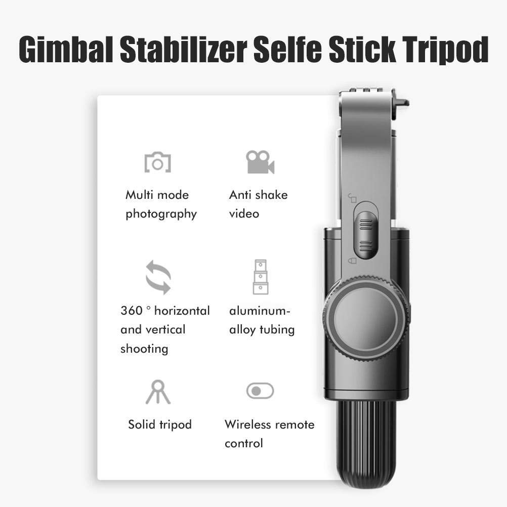 Gimbal palmare per Cellulare, Stabilizzatore per Telefono stabilizzatore, Giroscopio per riprese Video Gimbal Selfie palmare Anti-Shake, Gimbal Video Smooth per iPhone/Android, Tracciamento