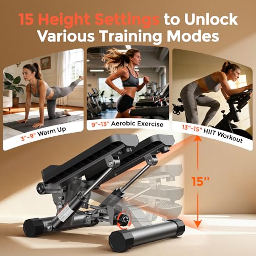 Sportsroyals Stair Stepper,Twist/Mini Stepper for Exercise at Home,Step Machine with Resistance Bands for Full Body Workout, 350lbs+ Capacity - Image 5