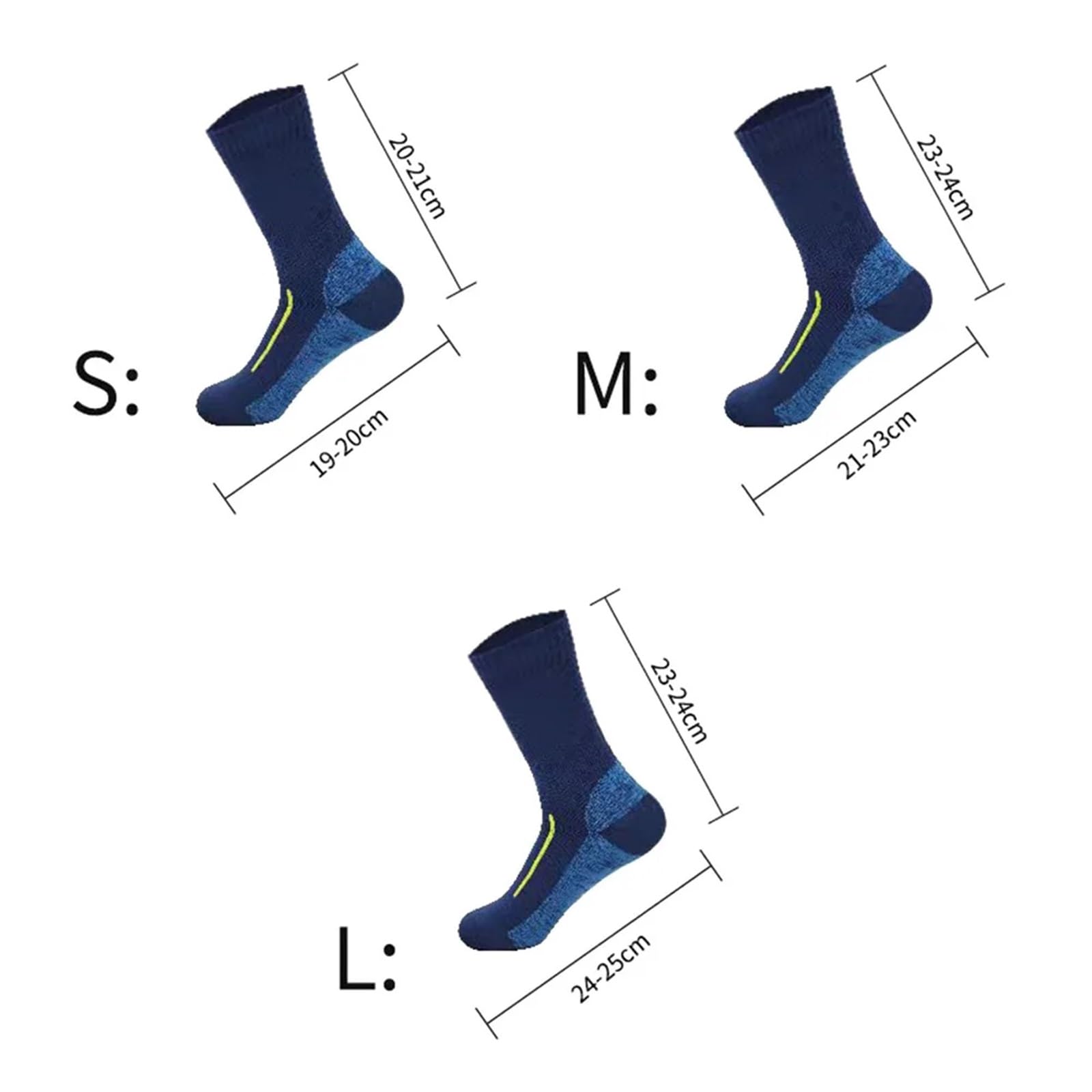 Chaussettes imperméables for Hommes, for randonnée, équitation, Ski, Cyclisme, Camping, pêche, Sport, Neige, Chaussettes Thermiques Chaudes d'hiver, de