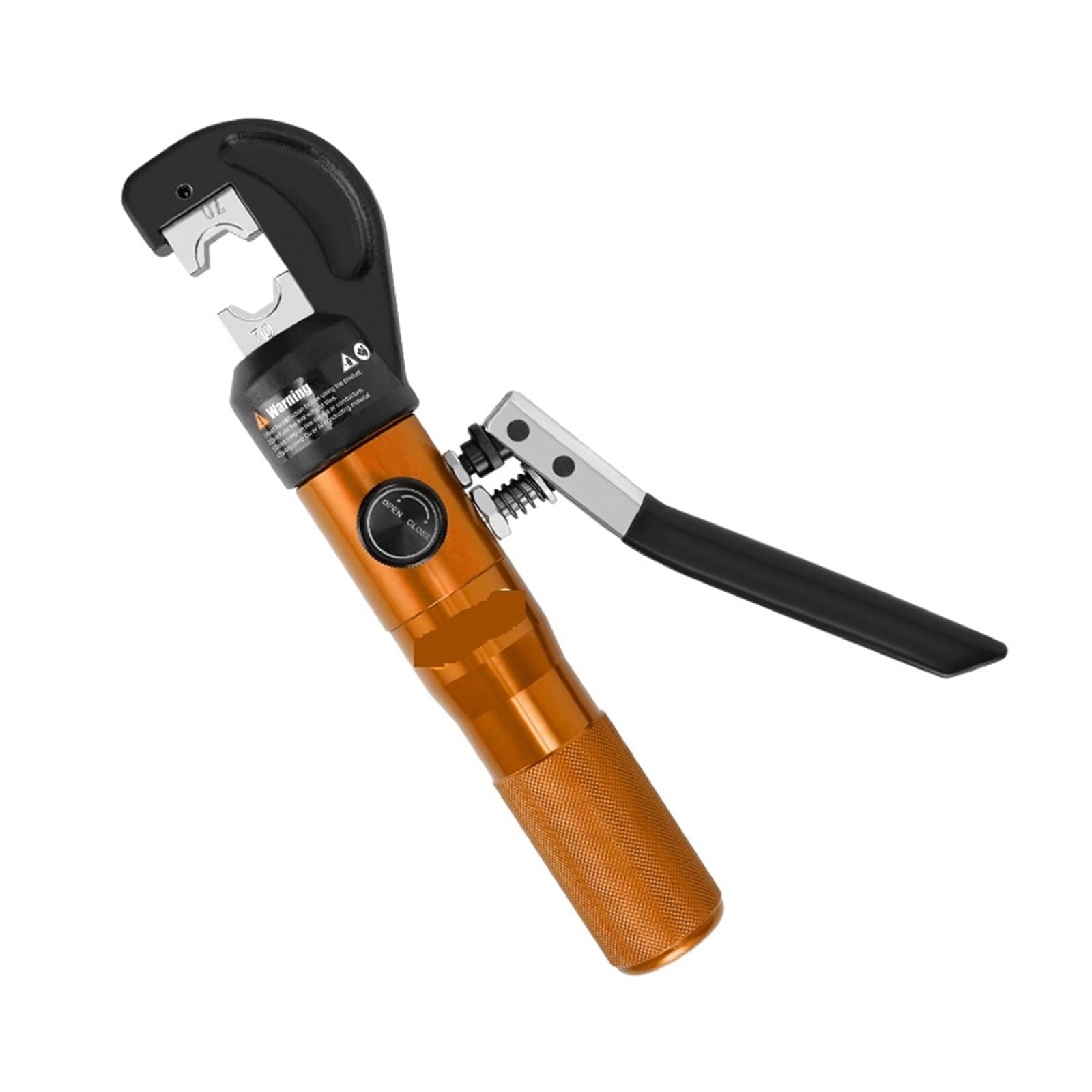 Gqnblvhzupdm Giallo Pneumatic Cylinder Hydraulic Crimping Tool Plier Range 4-70Mm2 Force 45Kn Copper And Aluminum Terminals(Giallo)