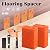 Konren 43Pcs Wood Flooring Installation Kit, Laminate Vinyl Plank Flooring Spacers with Tapping Block Pull Bar Rubber Double Face Mallet