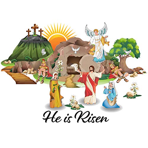 Colonel Pickles Novelties Resurrection Easter Window stickers Holiday Decorations Or Crafts for Kids