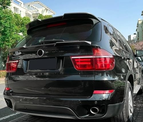 Diffuseur de pare-chocs arrière BMW X5 E70, aileron de coffre supérieur finition glossy - 3