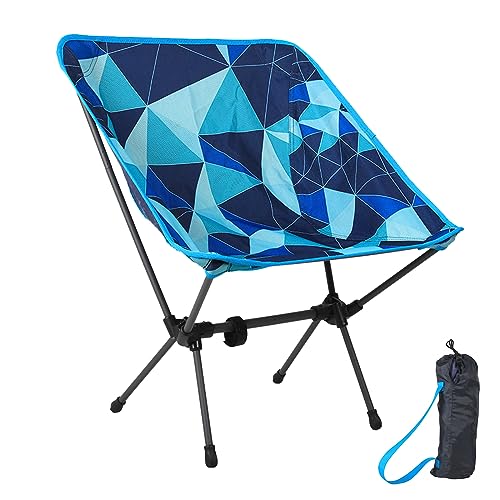 PORTAL Campingstuhl Faltbar Kleines Packmaß Ultraleicht Klappstuhl Camping Stabiles Stahlrohr Strandstuhl Klappbar Tragbar An
