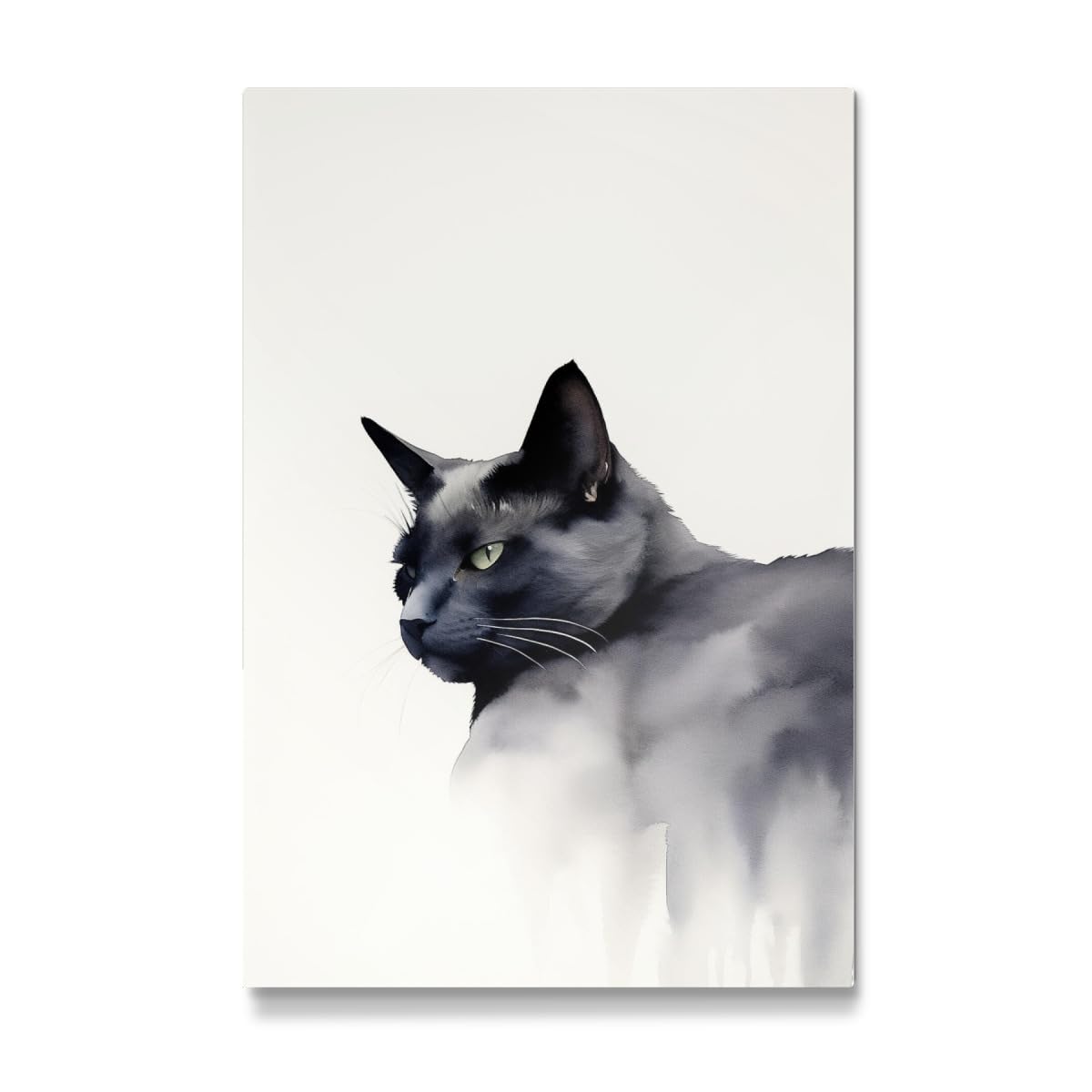 artboxONE Galerie-Print 60x40 cm Katzenliebe hochwertiges Acrylglas auf Alu-Dibond Bild - Wandbild von Carina