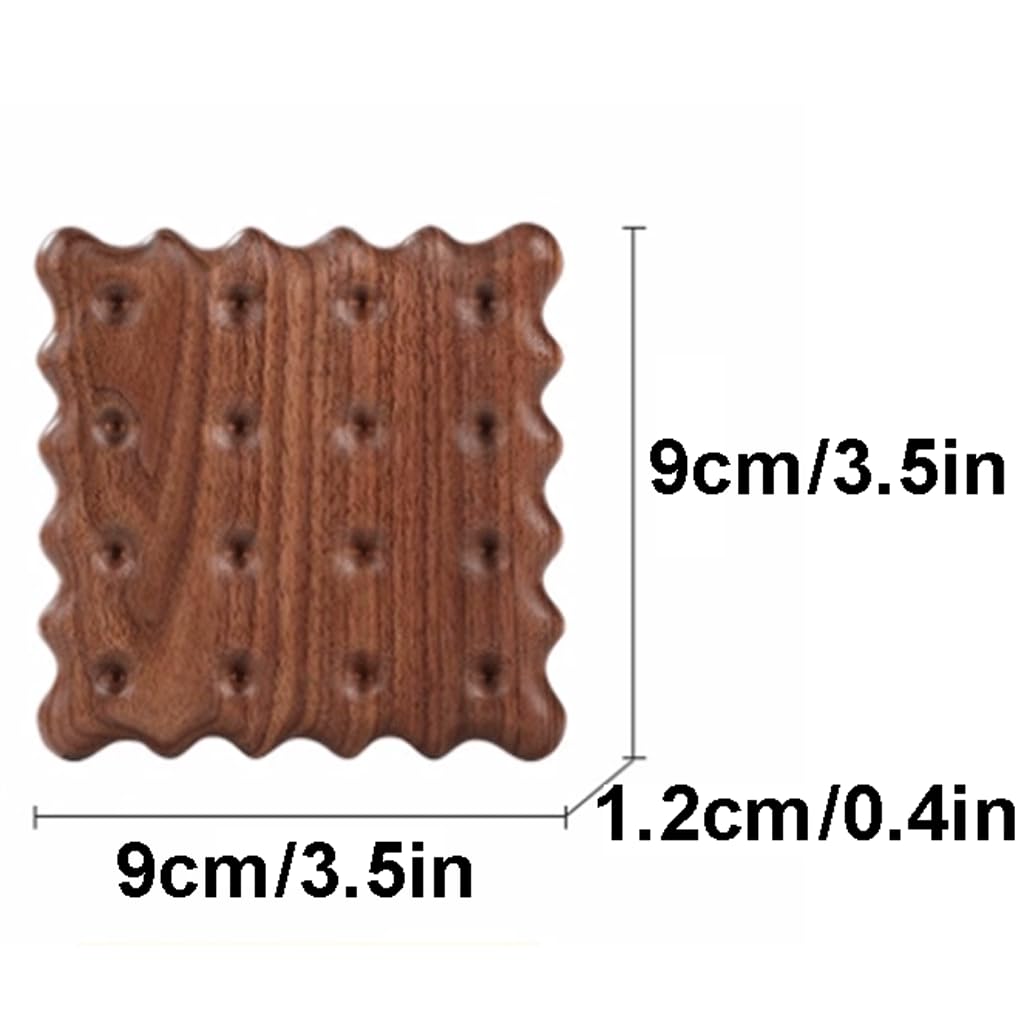 Exquisito Posavasos de madera, juego de posavasos cuadrados para bebidas, posavasos para la hora del almuerzo, adecuados para decoración de tazas y salas de estar Versatilidad