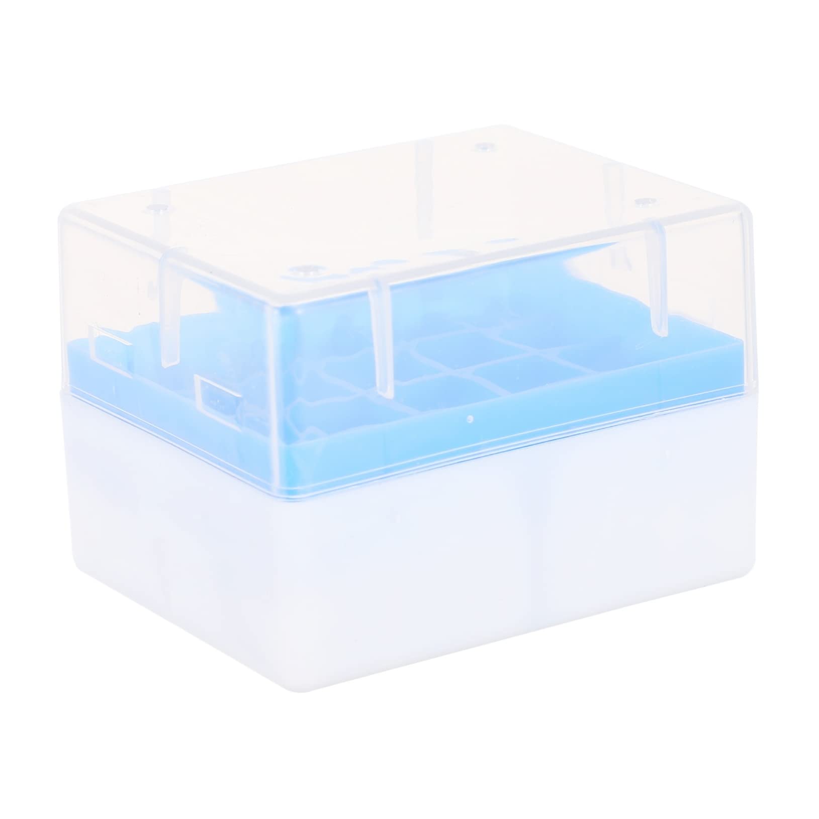 NAMOARLY Plastic Freezing Test Tube Box 20 Grid Storage Bin Dividers Box Rack for Cold Tubes Color