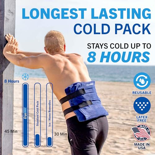 Image of CryoMAX Cold Pack,Reusable,Latex Free,8 Hour Cold Therapy,Large,12 inch x 12 inch,(Pack of 12)