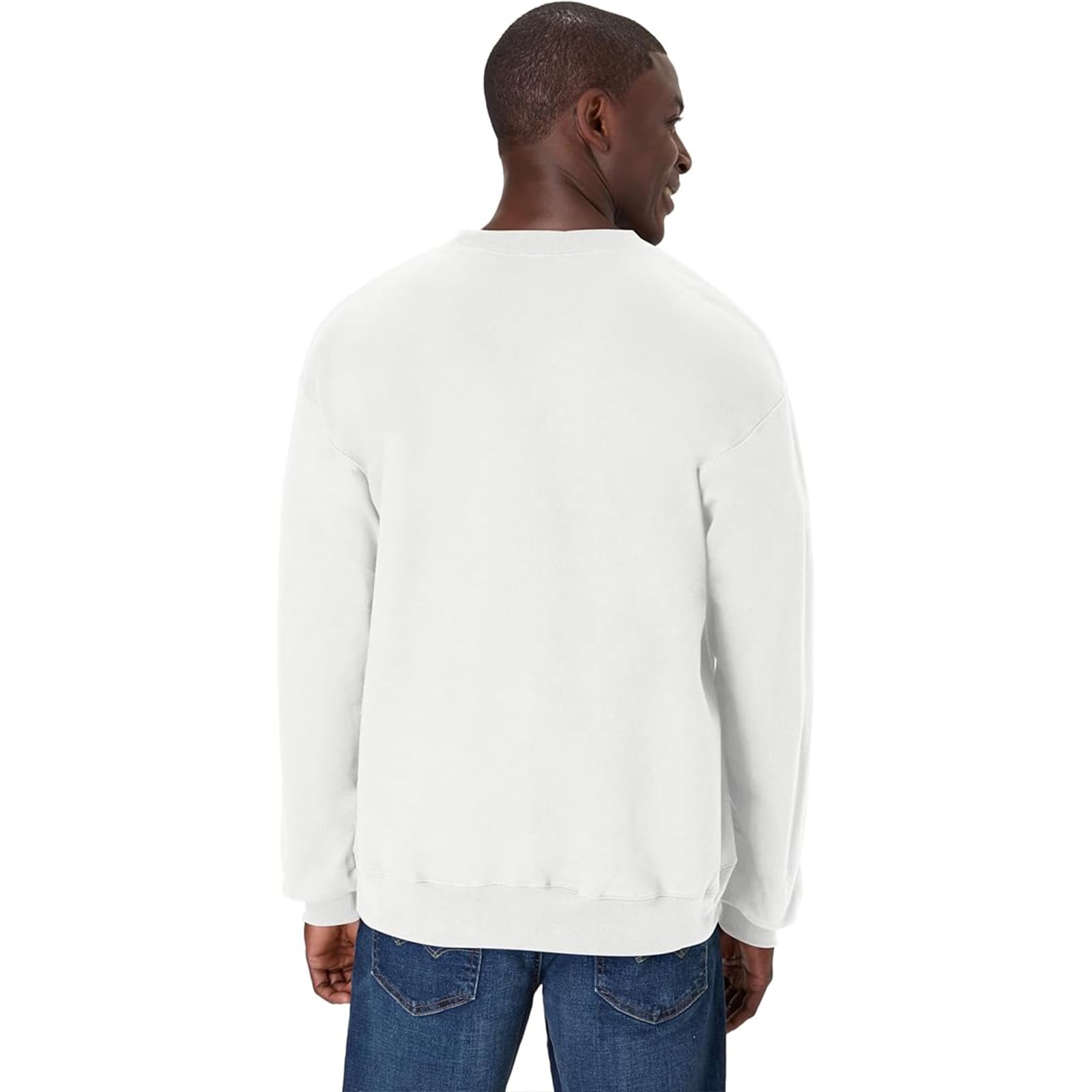 Sudadera de manga larga para hombre, cuello redondo, para pesca, entrenamiento, atletismo, gimnasio, primavera, otoño e invierno - 3