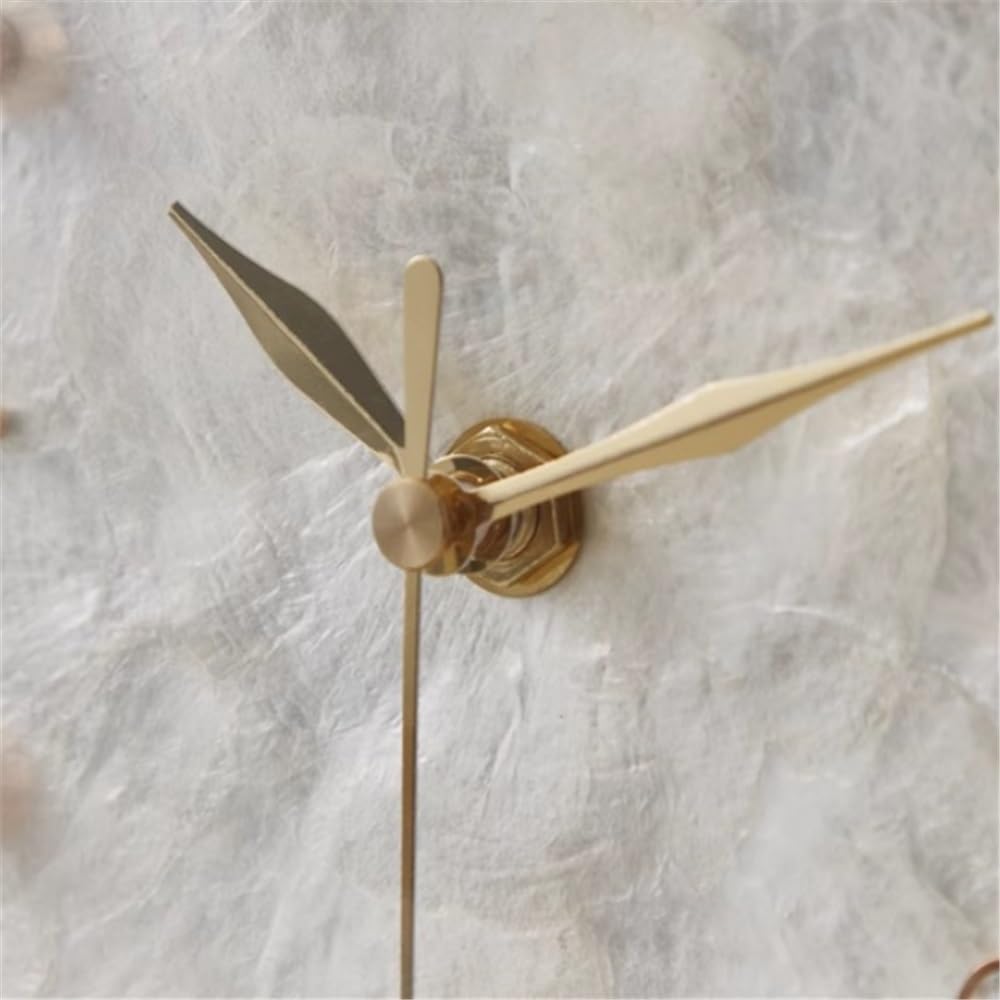 Décorative Horloge de Table de Bureau en Laiton avec Pendule, Horloge de Grande Valeur, Ornement créatif pour Bureau Chambre Table