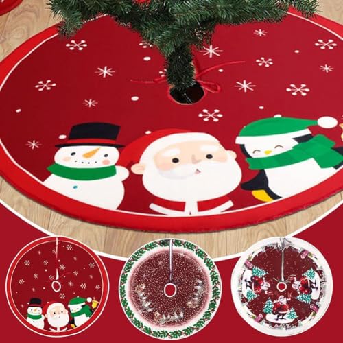 Cartoon Weihnachtsbaum Rock Handwerk Baum Umrandung Basis Set Frohe Weihnachten Dekorationen Navidad Xmas Ornamente für Zuhause