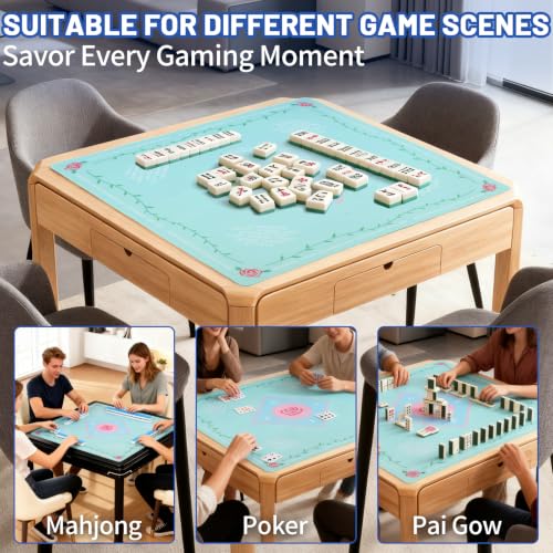 Linoows Mahjong Mat with Noise Reduction 31.5x31.5 Inch - image 5