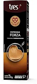 3 Corações Cápsula Café Espresso Forza TRES - 10 unidades