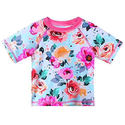 Image of XFGIRLS Girls Swimsuit Toddler Girl Two Piece Long Sleeve Bathing Suit Swimwear Swimming UPF 50+