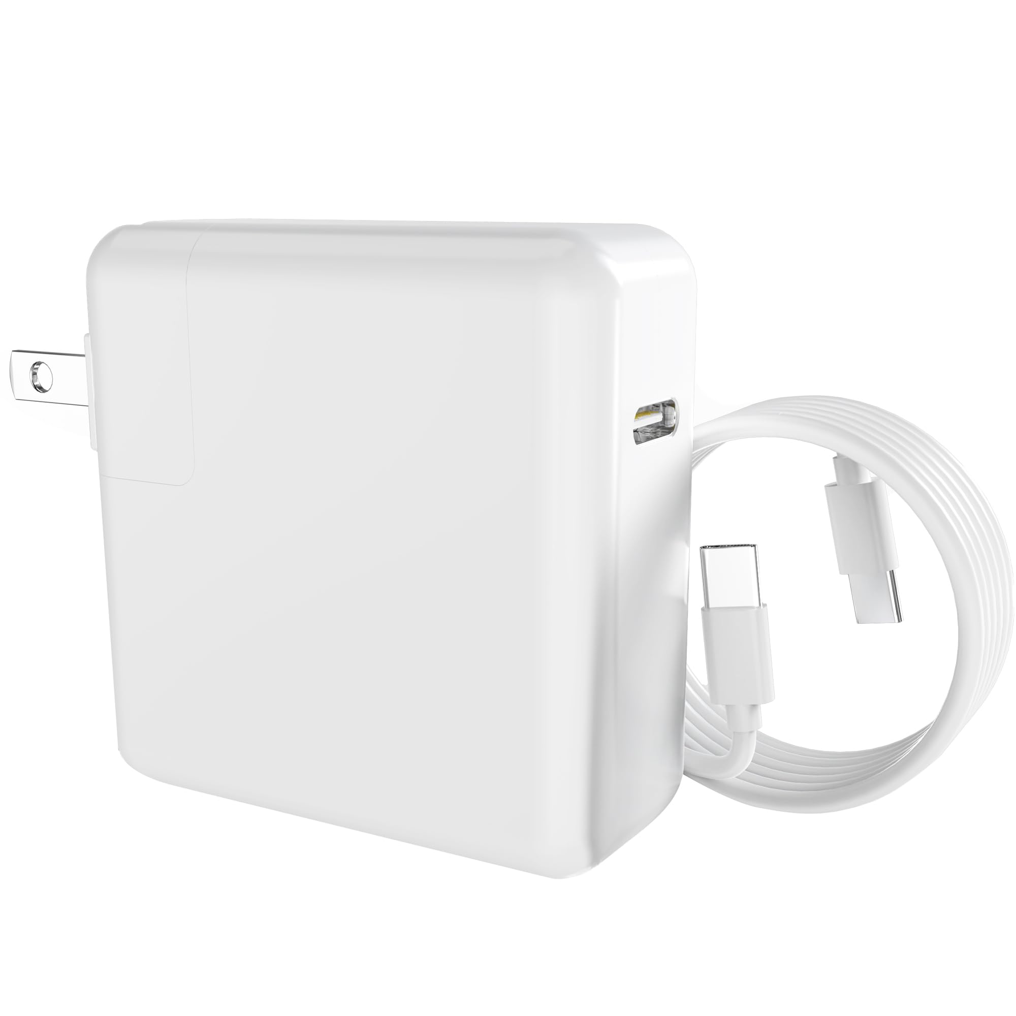 YUERYE 70W USB C Charger Compatible with MacBook Pro/Mac Book Air 16 15 14 13 Inch M4 M3 M2 M1 and All USB C Devices,70W Compact GAN PD Travel Type C Power Adapter(6.6 FT/2M Cable Included)