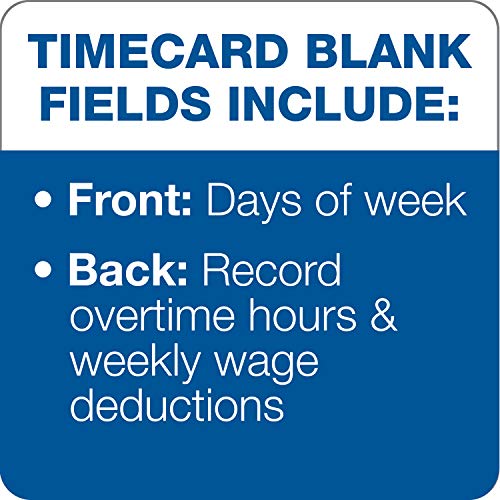 Tops 1291 Time Card For Pyramid Model 331-10, Weekly, Two-Sided, 3 1/2 X 8 1/2 (Box Of 500) #TOP3