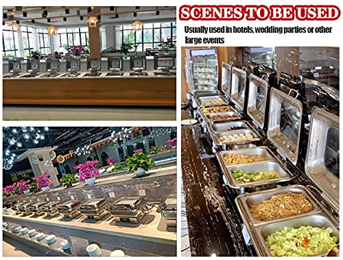 LXX Chafing Dish Speisewärmer Elektrisch für Buffets, 6L Edelstahl Warmhaltebehälter Essen Warmhalteplatten Kommerziell… – Bild 3