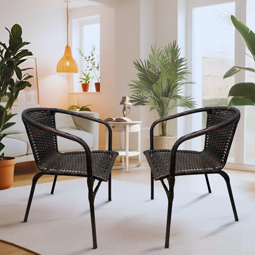 Cadeiras de Jardim de Fibra Sintética com Estrutura de Aço para V...