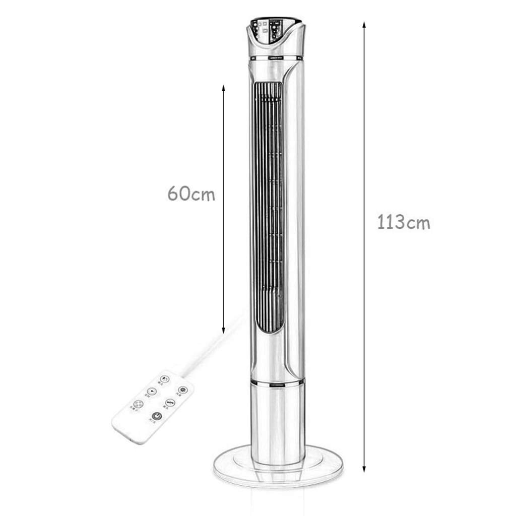 Ventilador De Torre Oscilante Para Aire Acondicionado, 3 Velocidades, 3 Modos De Viento, Cabezal Giratorio Oscilante, Silencioso, Temporizador De 7,5 Horas Y Control Remoto, 50 W, Blanco, Oro Rosa, D