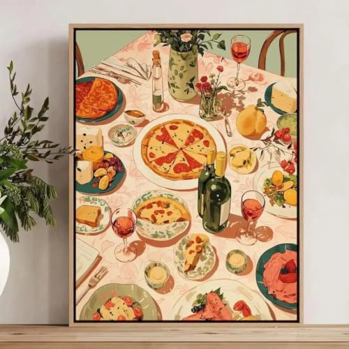 Illustration de cuisine rétro pour raviver les souvenirs de grands repas