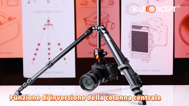 K&F Concept Treppiede Per Fotocamera 176cm, Cavalletto Fotografico In Alluminio, Tripod Da Viaggio Con Testa A Sfera A 360° BH-36L, Compatibile Con Canon Nikon Sony DSLR Reflex, Carico Massima 15kg - 8