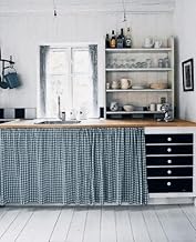 ستارة لحوض المطبخ (أسود)