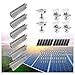 Produktbild Montageset für 2 PV Module - Solarmodul & Balkonkraftwerk Halterung Schienen Endklemmen Mittelklemmen 35mm 30mm - Montage Set Befestigung Profile Solar Photovoltaik Solarpanel Montagesystem | Mahona