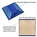 Road Reflectors Pack of 10 | 4 by 4 inch Street Pavement & Asphalt Stud Markers | Great for Speed Bumps, Sidewalks, Pedestrian Crossings, Freeways & Driveways | Industrial Grade (Blue)