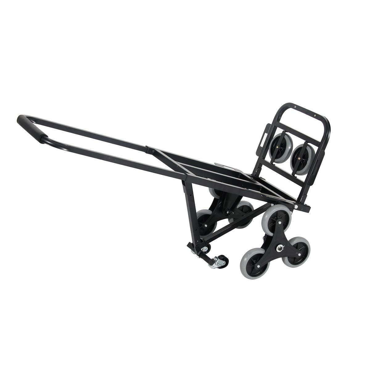 sogesfurniture Carrello Portapacchi,Acciaio Carrello Pieghevole,Carrello Trasporto Universale,Maniglia telescopica,Design Unico a 3 Ruote，Portata Massima: 150 kg BHEU-KT-2025B