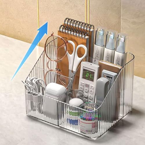 Image of MosQuick Clear remote holder mobile stand for desk ideal desk organiser pen stand for table desk accessories remote stand for table table organiser remote holder for living room tv remote stand