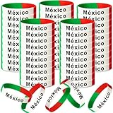 60 Pcs Mexico Silicone Bracelets 16 De September Mexico Decorations Mexican Independence Day Decorations Mexican Souvenirs Bulk for Party Favor