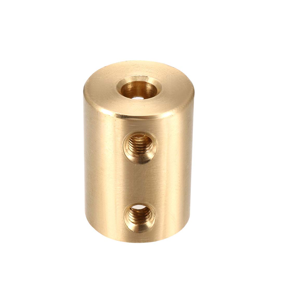Lot De 2 Coupleurs Arbre Rigides 5mm à 5mm - Alésage Double 5 Mm, Longueur 20mm, Diamètre 10mm, Aluminium Bleu Clair