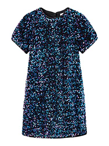 NAME IT Mädchen Nkfrunica Tunic Tunikakleid, Schwarz, 134 EU