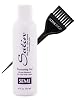 Satin Hair Developer, Silicone Enhancing for Ultra Rich Vivid Colors (w/Sleek Brush) Haircolor Dye Activator, Hydrogen Peroxide (CG - Cover Grey - 6 oz size)