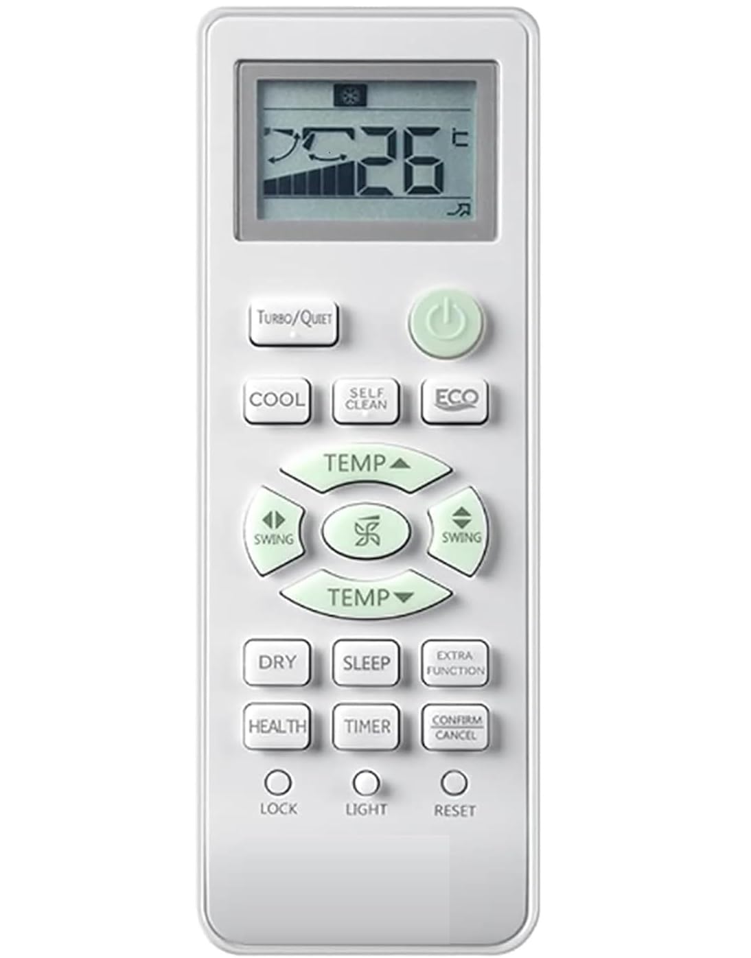 5 Year Warranty AC Remote Compatible for Haier Twin/Dual Inverter Split AC Remote 1.5 Ton (Work Only When Your Old Remote Same)