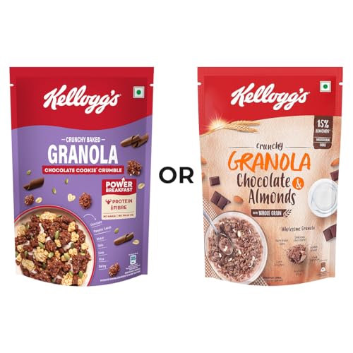 Image of Kellogg's Crunchy Granola Chocolate & Almond |Muesli |Power Breakfast | 400g