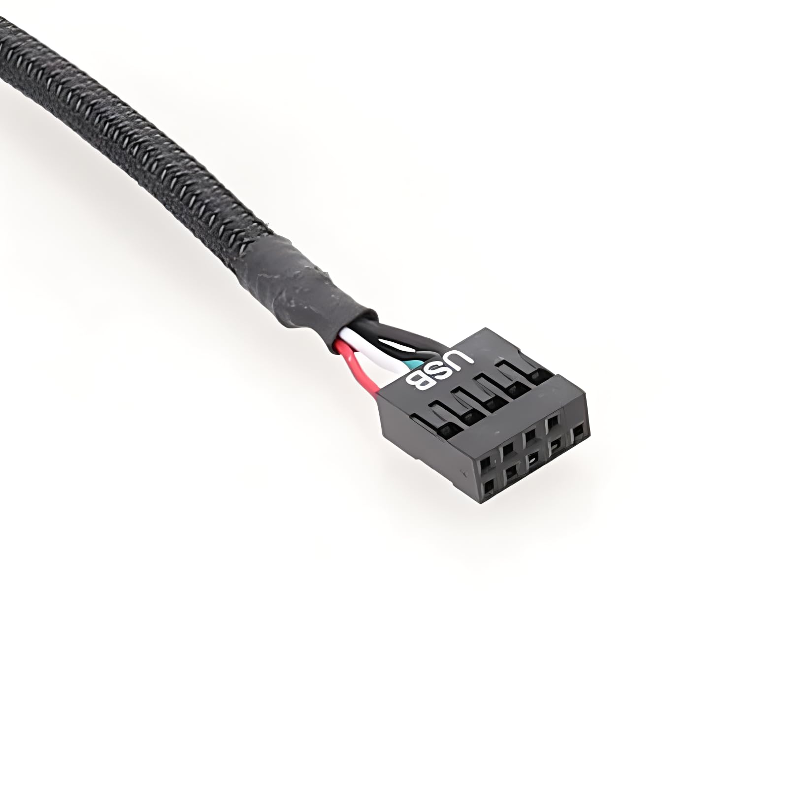 XMSJSIY Cavo Adattatore USB 9 Pin Madre A USB-C Maschio – 26AWG Schermato, Per Scheda Grafica E Telaio PC (50 Cm / 1,6 FT) Confezione Da 2