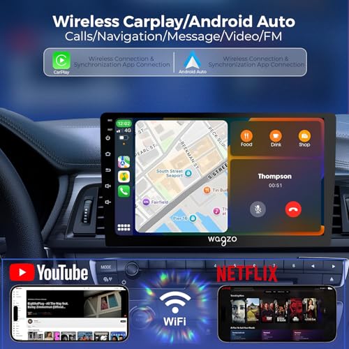 Image of Wagzo Car Android System Touch Screen 9 Inch|TS7 Player|2GB /32GB|4th Gen|4Core|IPS Display|GPS&Bluetooth|WiFi&FM|Steering Control|Wireless Android Auto & Car Play