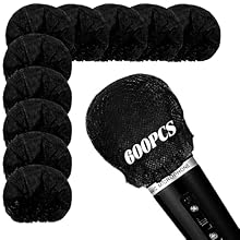 【High-Quality Material】Dimeho microphone cover is crafted from premium non-woven fabric, ensuring durability and breathability. These microphone covers foam provide excellent protection against dust, saliva, and other impurities, making black color o...