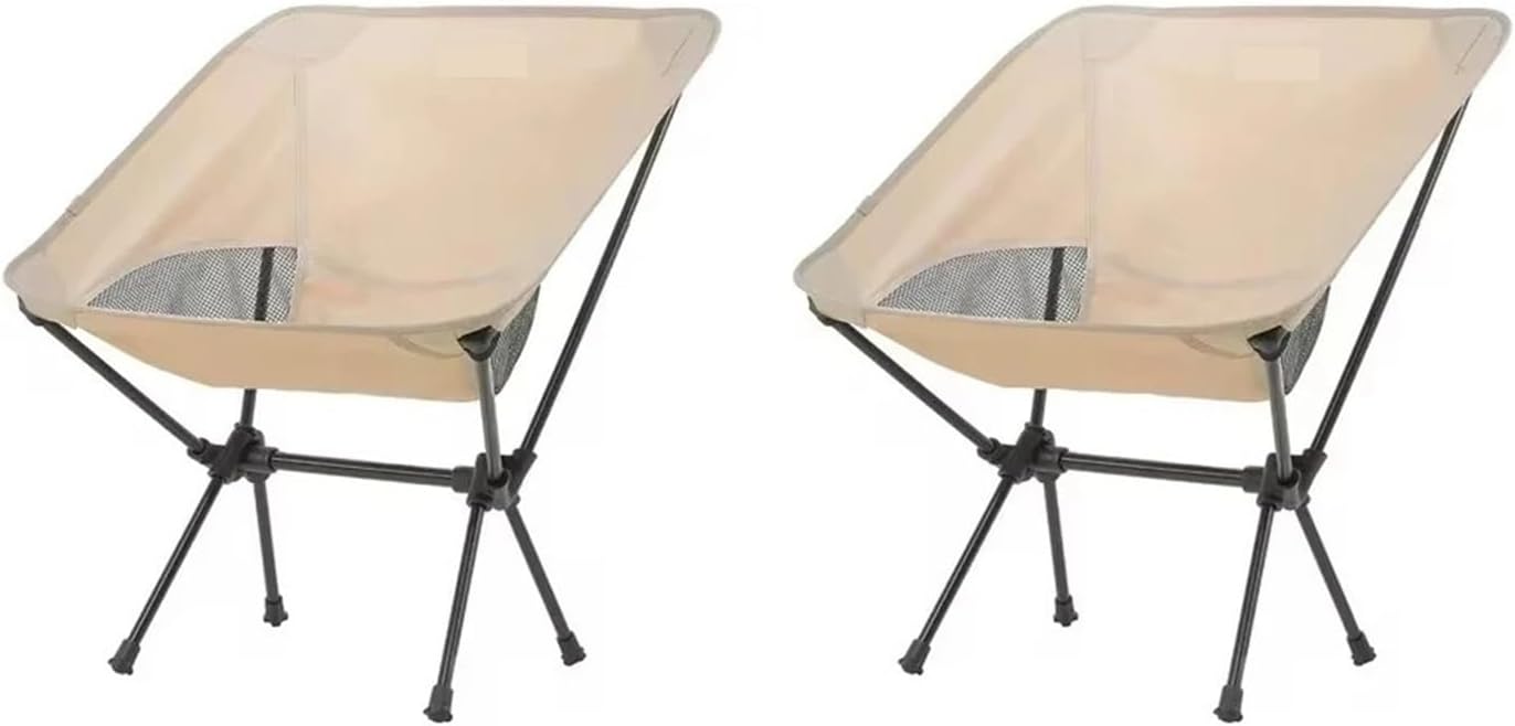 2pcs Foldable Camping Chairs Lightweight Folding Chair Toursit Backpacking Travel Fishing Chairs Garden Balcony Chairs(Green-2pcs)
