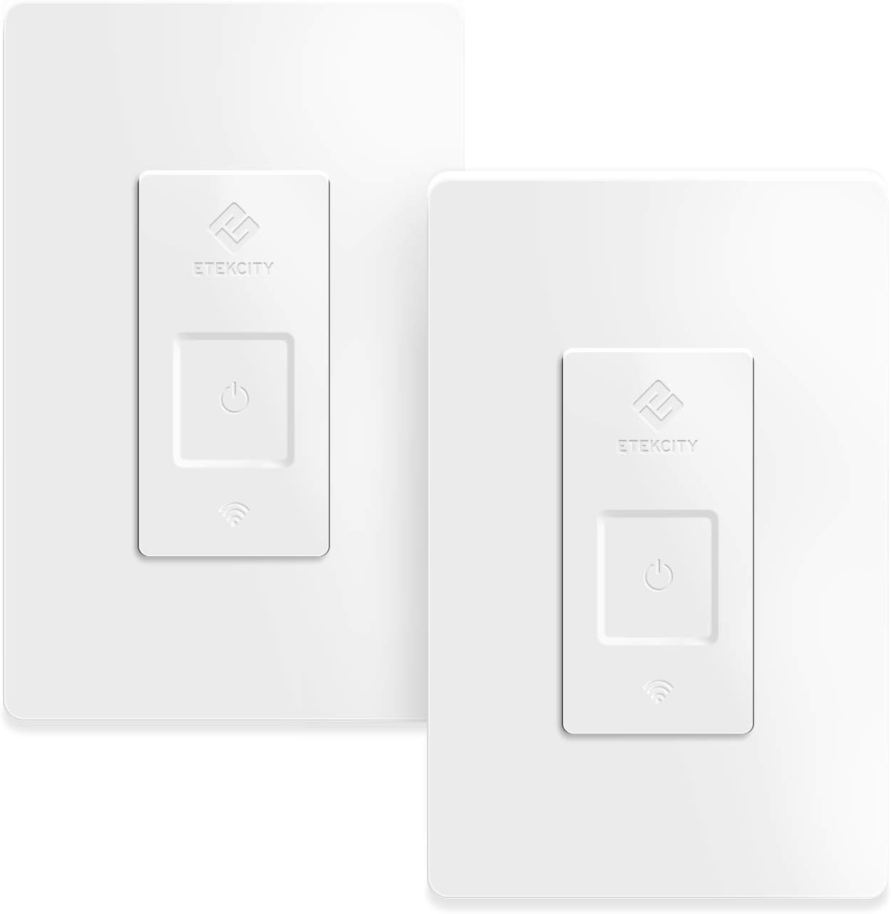 Etekcity ESWL03 Works with Alexa, Google Home and IFTTT 15A/1800W, Neutral Wire Required, ETL and FCC Listed-2 Units (2 Pack)