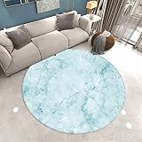 Alfombras Dormitorio Niña Infantiles 3D Vistoso Mármol Patrón Alfombras De Habitacion Redondo Lavables Silla Estera Grandes Pequeñas Alfombras Salon Decoración (Color 1,60 cm)