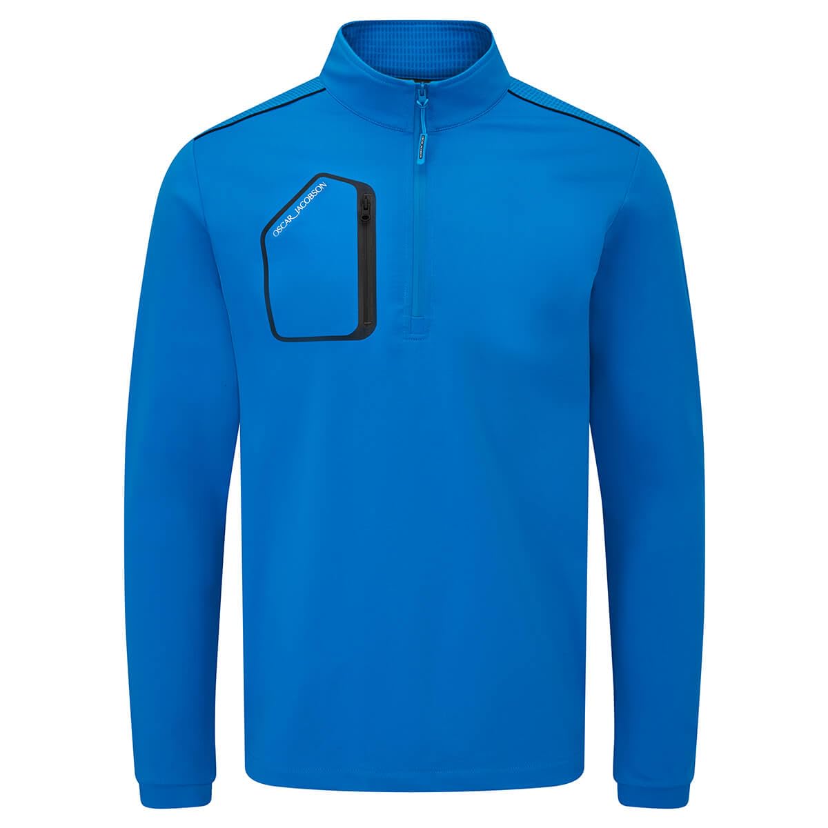 Oscar Jacobson Men's Cobalt/Black Hastings Sweater - M