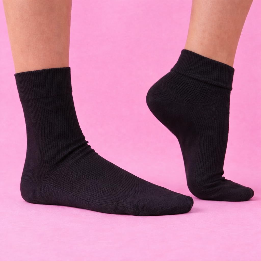 DAC calze sanitarie da donna in 100% cotone filo scozia - 3/6 paia - calzini Made In Italy per la circolazione