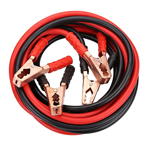 Youyijia Jump Leads 1000Amp 4m Battery Jump Lead Heavy Duty with Colour Coded Clamp Gloves Jump Leads for Car Jump Starter Cable for Petrol Diesel Cars Booster Cables