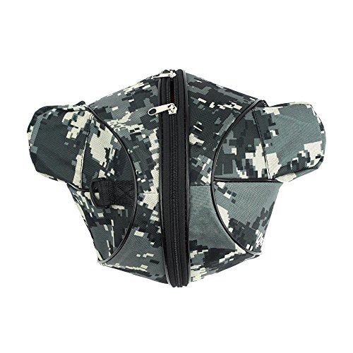 Forapid Size 7 (29.5") Basketball Bag Soccer Ball Football Volleyball Softball Sports Ball Bag Holder Carrier+Adjustable Shoulder Strap 2 Side Mesh Pockets F/Water Bottle Towel Sports Shoes (Camo) #TOP2