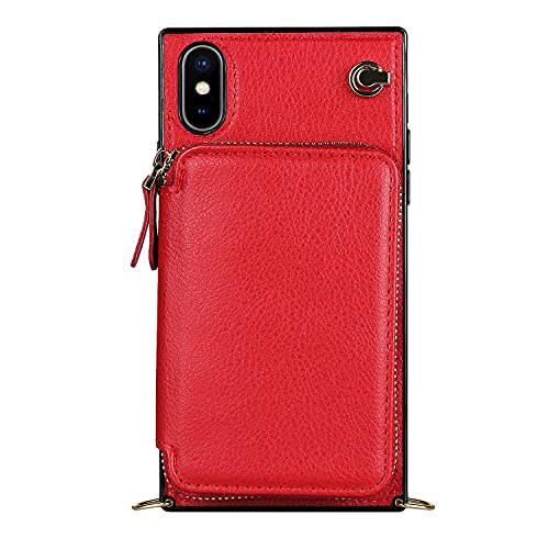 Coque portefeuille iPhone XS avec dragonne pour sorties urbaines sans sac