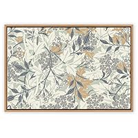 SIGNWIN Framed Canvas Wall Art Floral Pattern Canvas Prints Home Artwork Decoration for Living Room,Bedroom - 16x24 inches